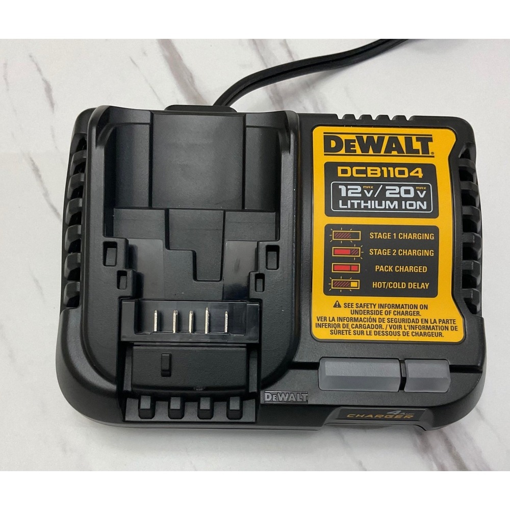 DEWALT DCB1104 12V 20V Max Lithium Ion 4 Amp Battery Charger OPEN BOX